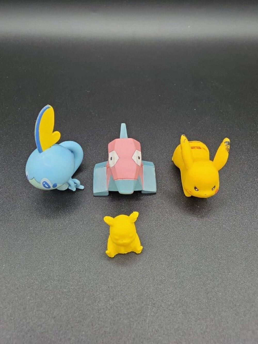 4 Pokemon Mini Figures - Pikachu, Porygon Tomy Small Plastic Pokemon items